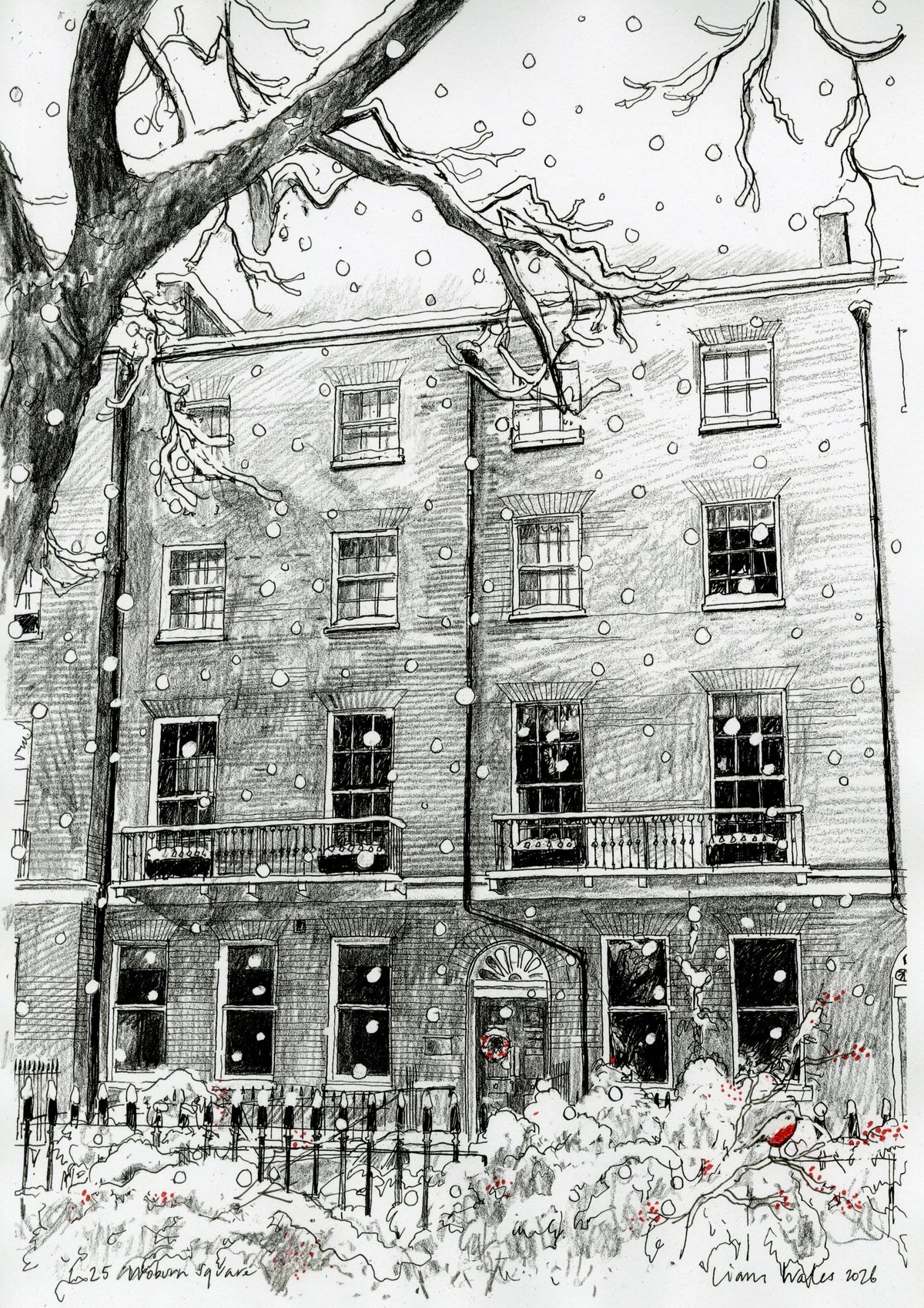 Christmas at Woburn Square Christmas Cards - by Liam Wales
