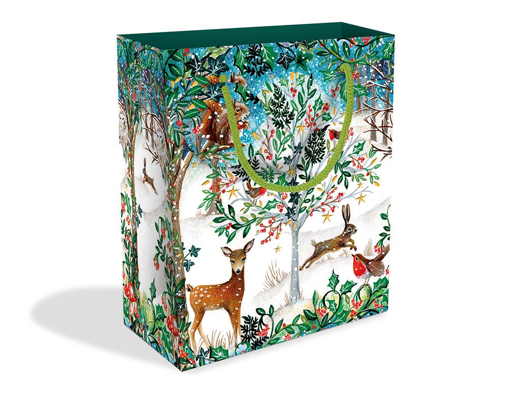 Winter Forest Glade Medium Gift Bag