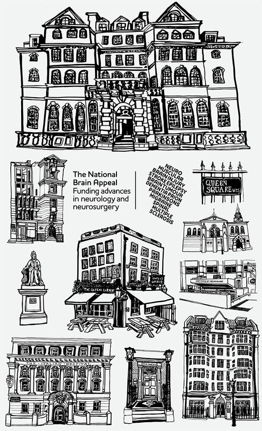 Queen Square Tea Towel