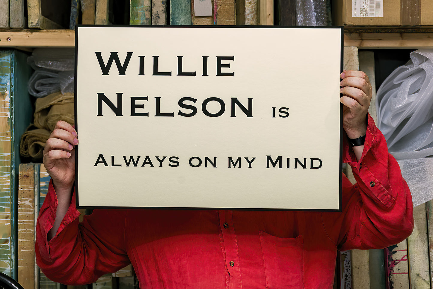 Willie Nelson - print by Jeremy Deller